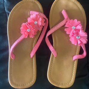 5 pairs of Girls Sandals and Flip Flops all Size 1